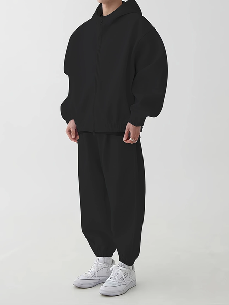 Tread Treasure-Men's Polyester Loose Tracksuit Set