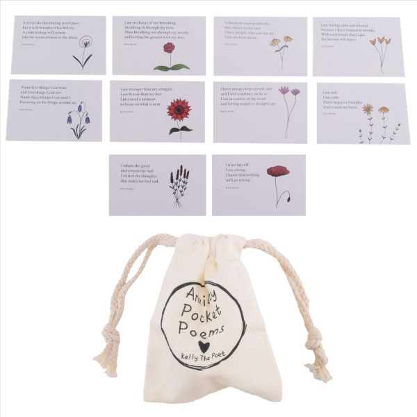 Anxiety Relief Pocket Poems Whimsical Heart Tree Heart-Shaped Trees