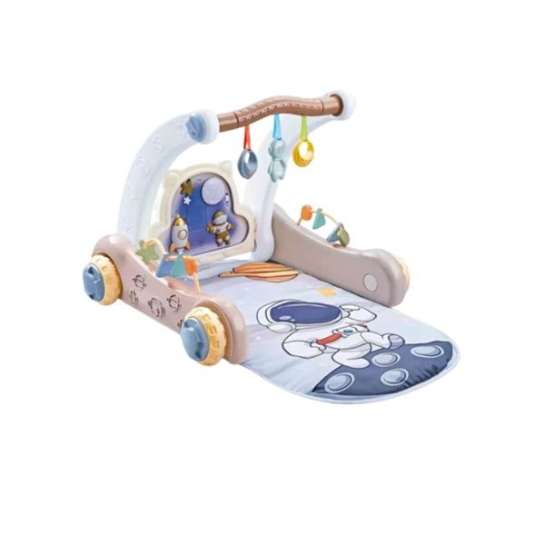 Two-in-one baby gym game pad &amp; kicking and playing the piano