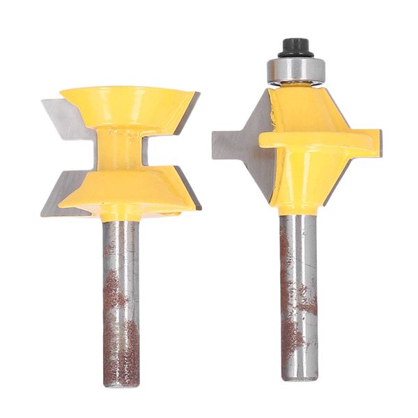 Woodworking Tenon Cutter 8mm Shank 120 Degree for Jigsaw Splicing