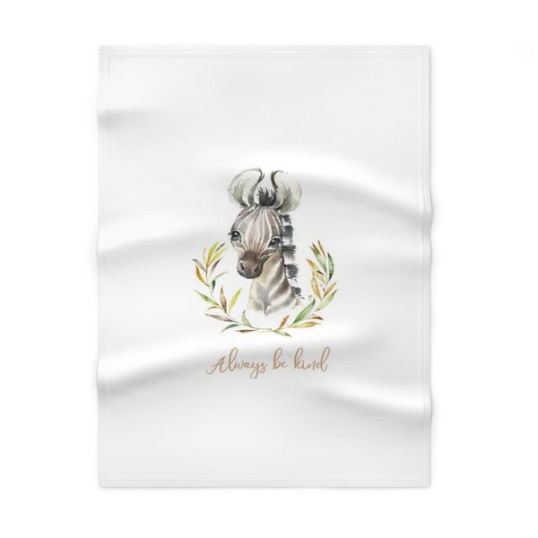 Baby Zebra Fleece Blanket 70x100cm
