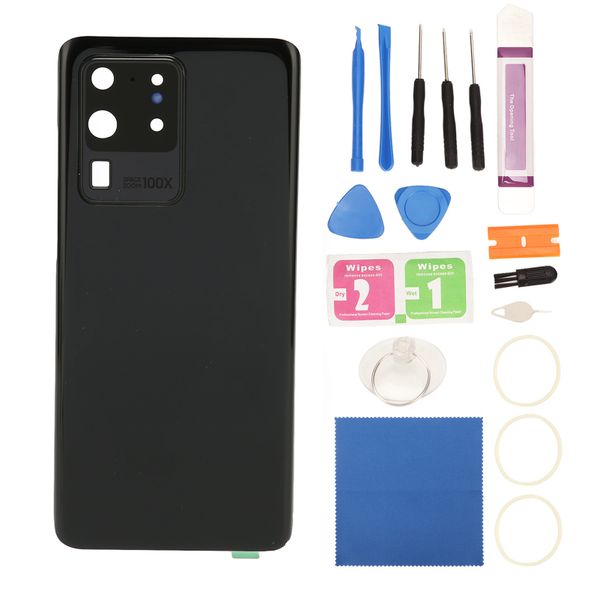 S20 Ultra Back Glass Black w/Tape