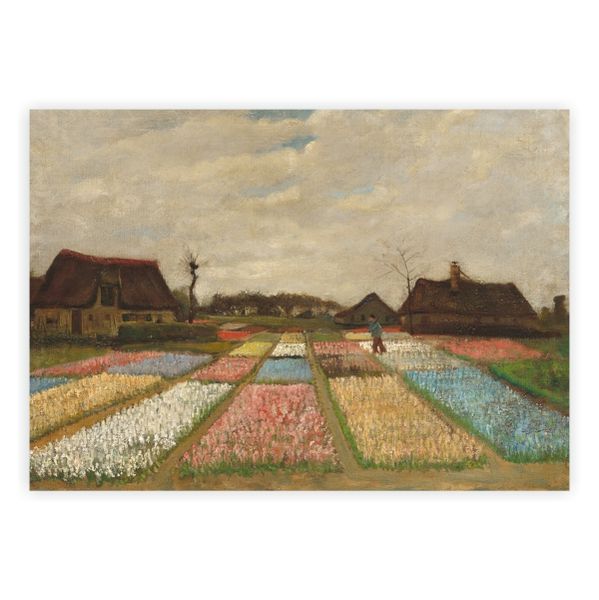 Flower Beds in Holland Bulb Fields - A1 Poster