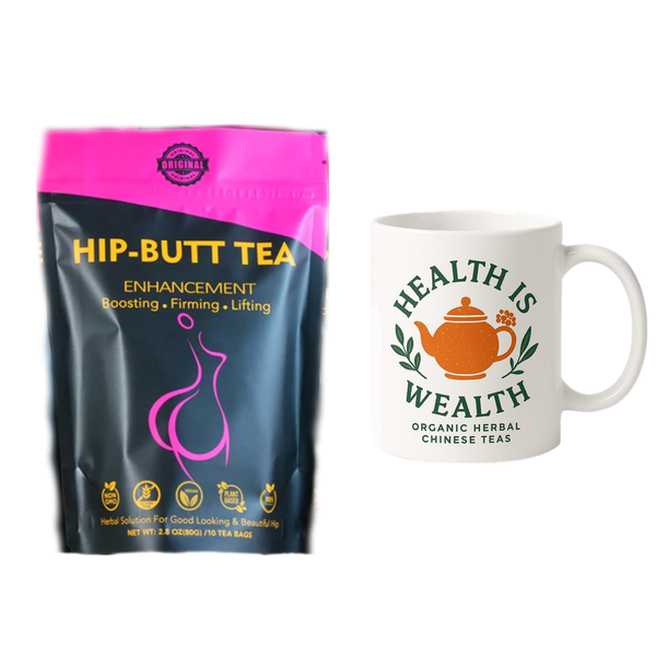 Hip Butt Enlargement Tea, Herbal And Organic Tea With Tea Mug
