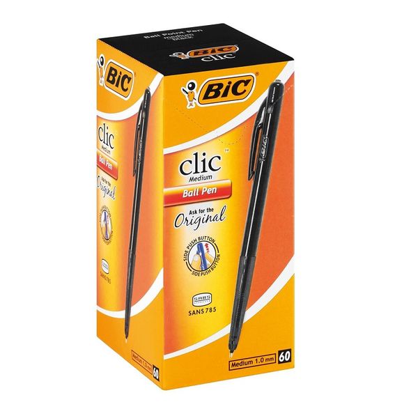 BIG CLIC Medium Ball Pen Black ( Box )