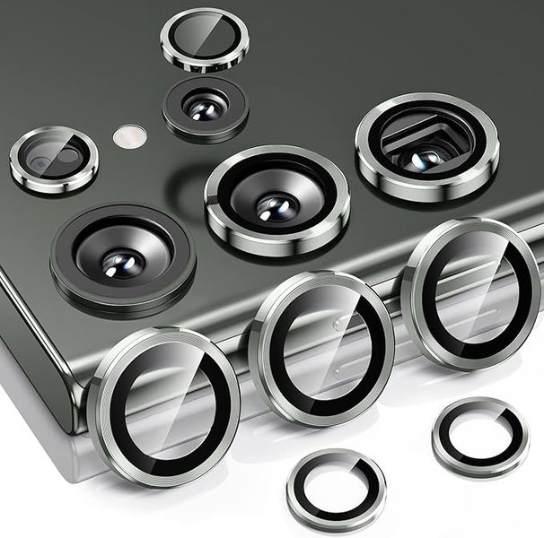 Metal Ring Camera Lens Tempered Glass Protector Samsung Galaxy S23 Ultra