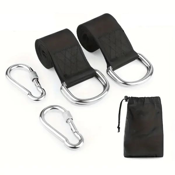 Heavy-Duty Nylon Tree Swing Sling Set with Safety Locking Buckle