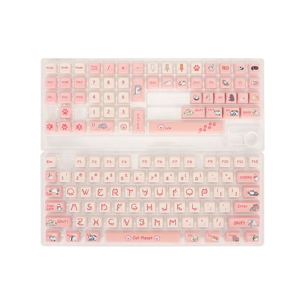 131 Key Cartoon Keycaps PBT, Dye Sublimation, DIY