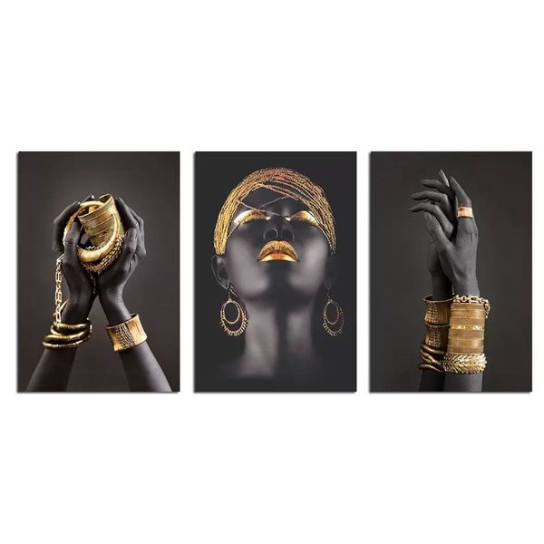 luxury or elegance Grey, Gold Cotton Canvas cm Fashion Wall Art