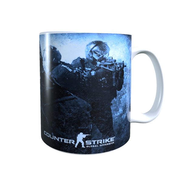 Counter Strike Faded Blue - Counter Strike Coffee Mug