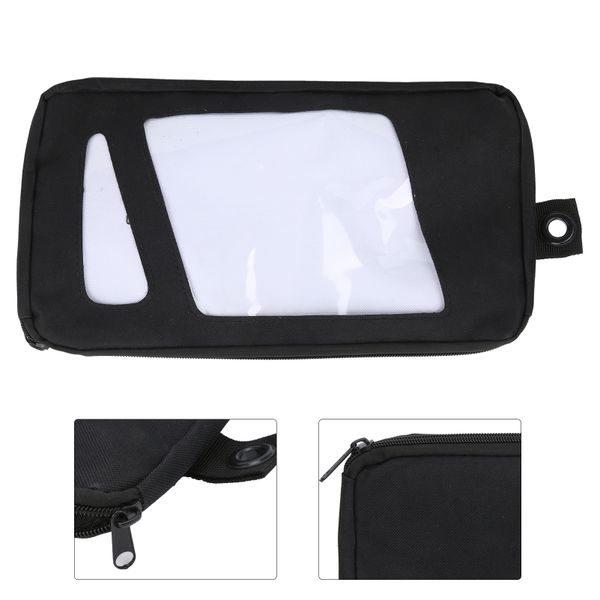 Surfboard Fin Storage Bag 10in Black Durable Canvas for Water Sports