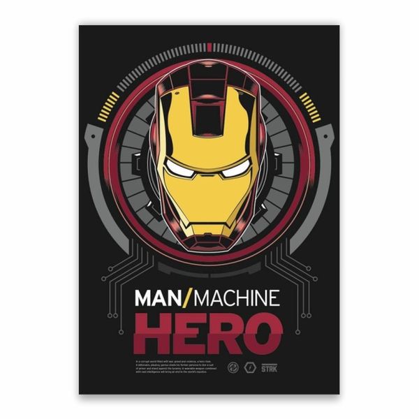 Iron Man Man Machine Poster - A1