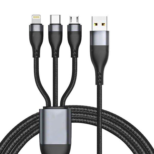 3 in 1 Fast Charging Type C / Micro USB / iOS Lightning Cable - 2