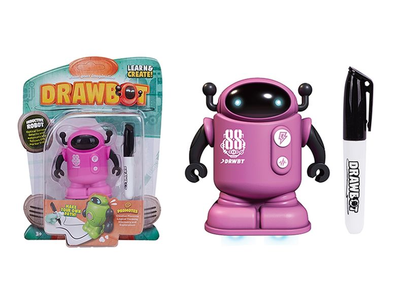 Jeronimo - Playful Pink Drawing Robot