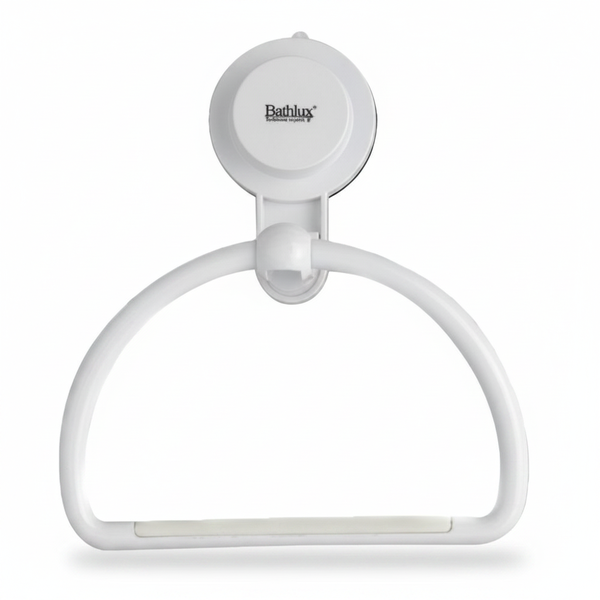 Bathlux Suction Cup Towel Rack - Wall-Mounted Plastic Holder