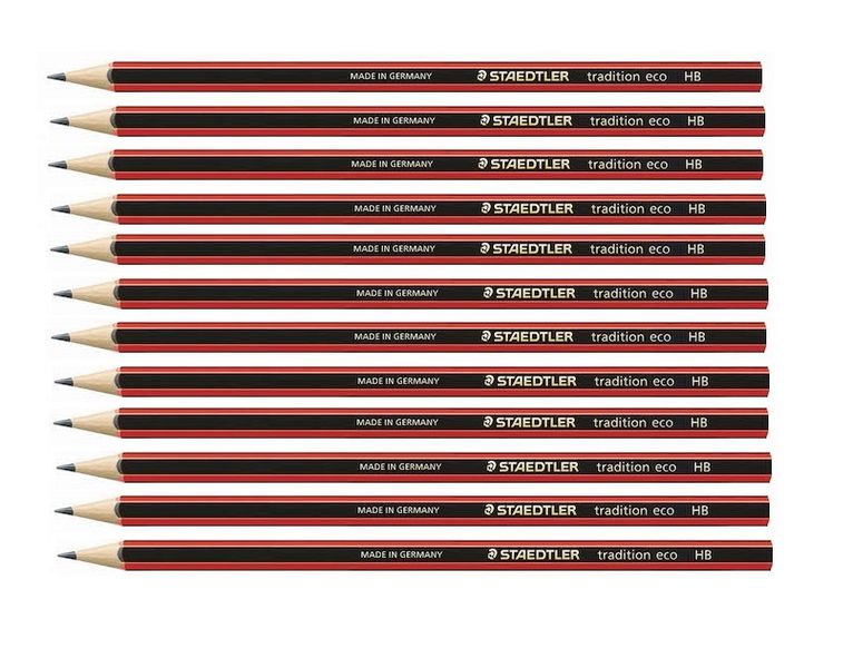 STAEDTLER Tradition ECO HB Pencils - 180T- HB Box of 12