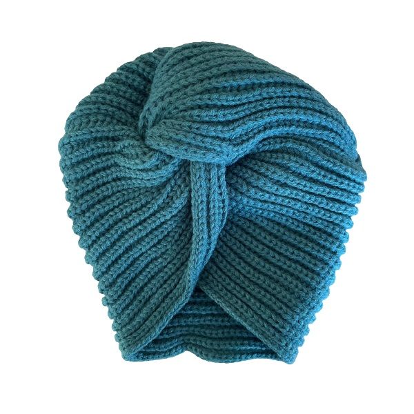 Knitted Turban Cross Twist Wrap Beanie