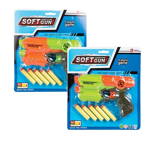 Bulk Pack x 2 Gun Space Blaster Bright 21cm