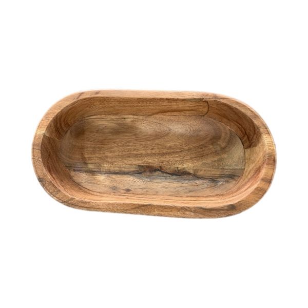 Kuntar Kinter Food/Decorative Oval Wooden Bowl