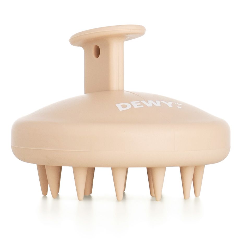 Dewy - Shampoo Brush / Scalp Massager for Bath and Shower (Matte Vanilla)