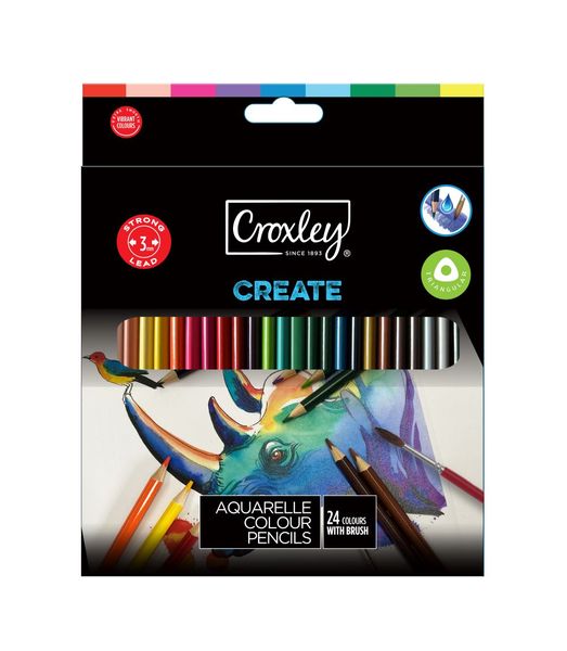 CROXLEY Create Aquarelle Pencils 24's