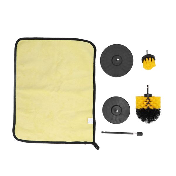 Drill Brush Set 6Pcs for Car Detailing with Extension