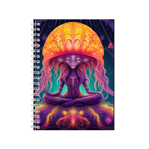 Psychedelic Jelly Fish 2 A5 Spiral Notebook Christmas Gift