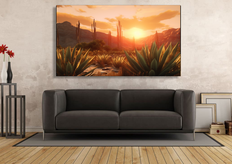 Canvas Wall Art - Aloe Oasis Abstract - IM0313
