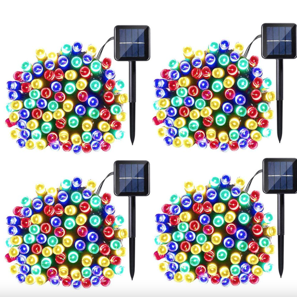 20m String Fairy Lights Outdoor Solar -200 LED Bulbs Christmas Lights x4