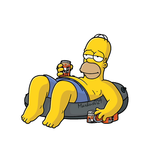 Homer Simpson Car Window Decorative Sticker 3D Peeking Character Stickers
