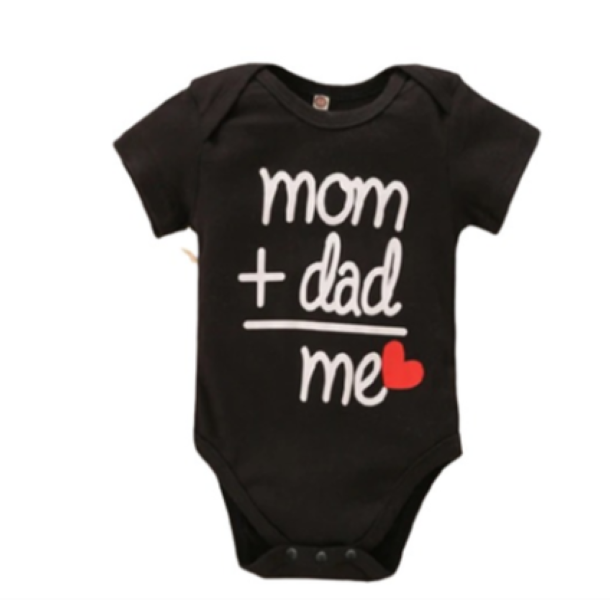 Baby Bodysuit Mom Dad Me