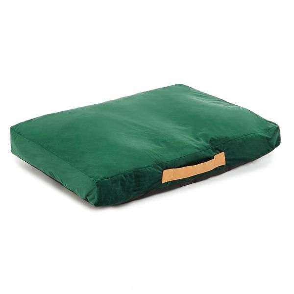 Wiggle L Cushion Flat Bed - Velvet Green