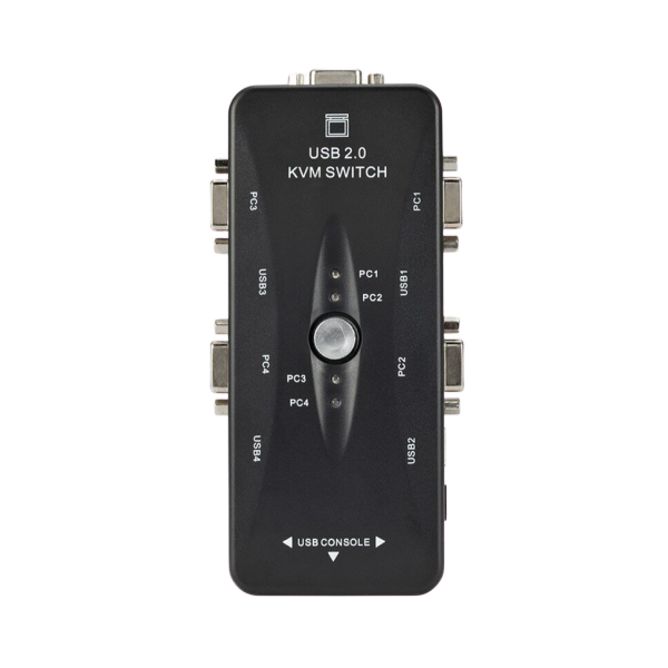 4 Port USB 2.0 KVM Switch VGA/SVGA Splitter Adapter