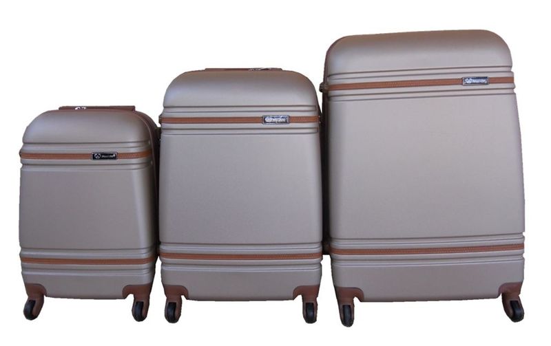 ABS Spinner Luggage Set - Lightweight, Durable, with 360 Wheels - Set of 3