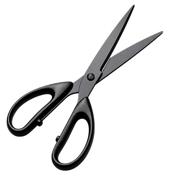 Multi-Purpose Stainless Steel Household Scissors - Black
