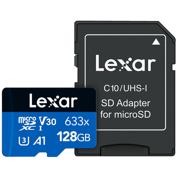Lexar SD Micro Blue 633x UHS-I 128GB + SD Adapter