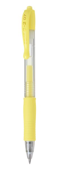 Pilot G-2 0.7 Gel Retractable Pen - Box of 12 - Pastel Yellow
