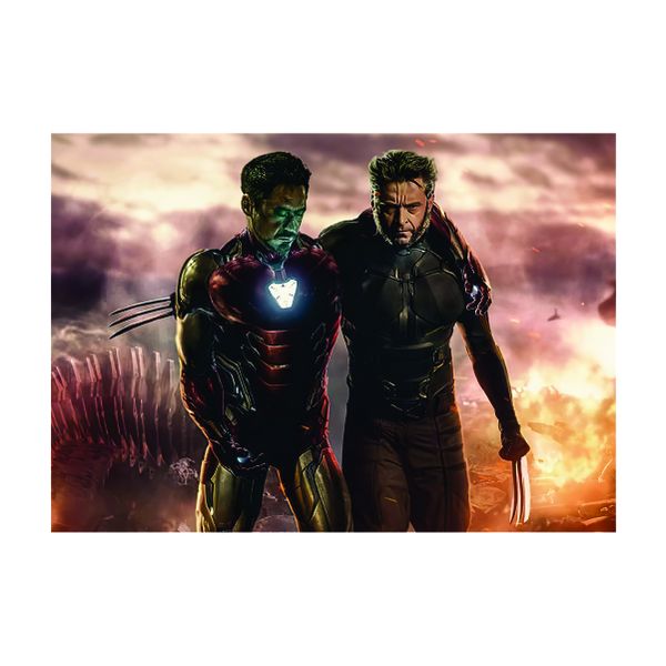 Tony stark and wolverine - A1 poster