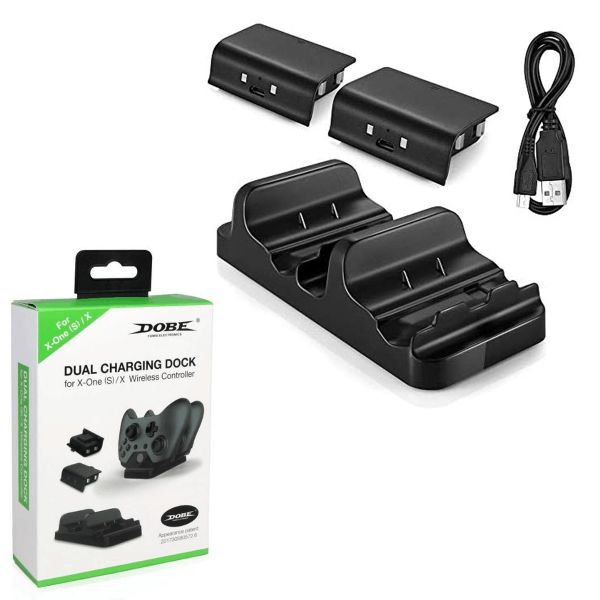 SWEG® Dual Controller Charging Dock DOBE With Rechargeable Batteries