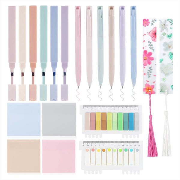 Study Supplies Journal Kit Aesthetic Pastelhighlights Pens Tabs