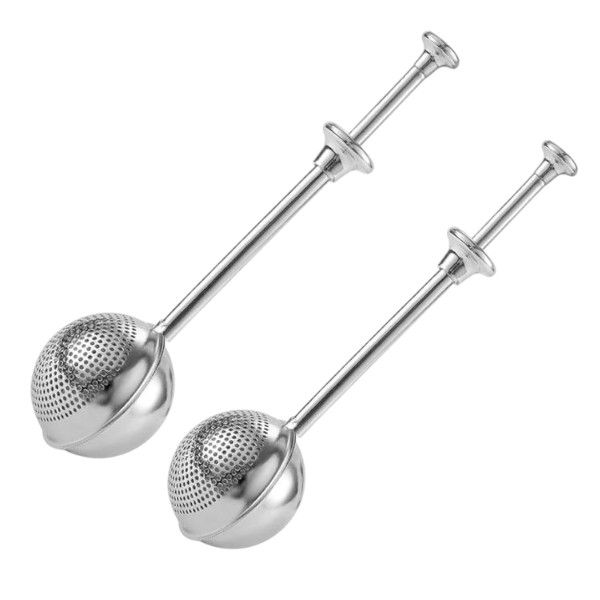 2 Pack- Stainless Steel Sifter Spoon- Silver