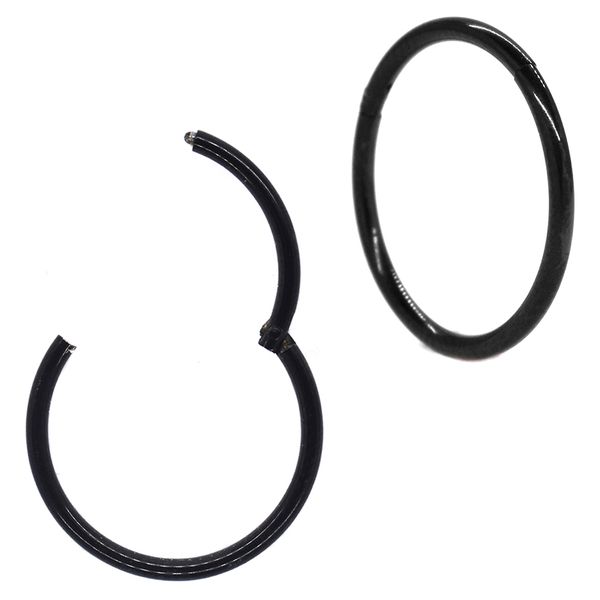 Androgyny 1mm Thick 316L Stainless Steel Hinged Hoop Piercing