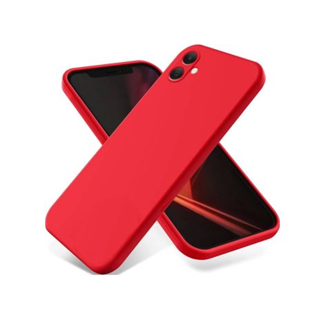 Liquid Silicone Back Case Compatible with Samsung Galaxy A06 - Red Image