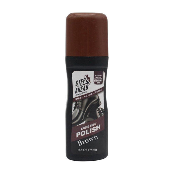 Step Ahead Scuff Repair No Buff Liquid Shoe Polish - Brown