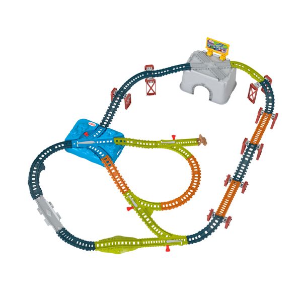 Thomas &amp; Friends Connect &amp; Build Track Bucket, 34-Piece Expansion Track Set