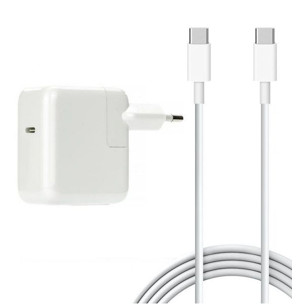 61W Type-C Power Adpater &amp; Type-C to USB-C Cable for Macbook