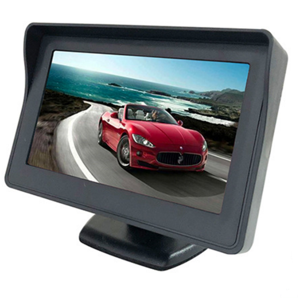 4.3" TFT LCD Car Monitor Rearview with LED Backlight Display Car Backup