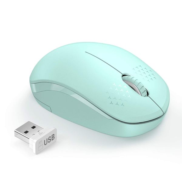 Wireless Mouse, 2.4G Noiseless Computer Mouse for PC, Tablet, Laptop