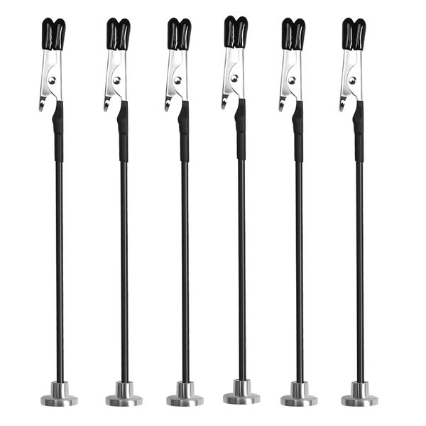 Tool Flexible Magnetic Third Hand Soldering Rubber Clamps Set of 6 - 15cm