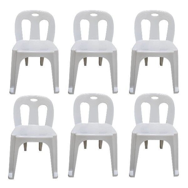 Durable Catering Chair Set of 6 - White